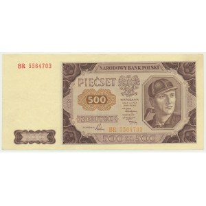 500 zlatých 1948 - BR - žebrovaný papír