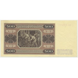 500 zlatých 1948 - BR - žebrovaný papír