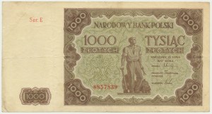 1,000 zloty 1947 - E -.