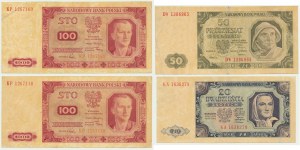Set, 20-100 oro 1948 (4 pezzi)