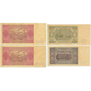 Zestaw, 20-100 złotych 1948 (4 szt.)