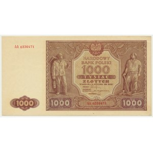 1.000 Zloty 1946 - AA -