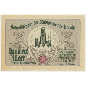 Gdansk, 100 marks 1922