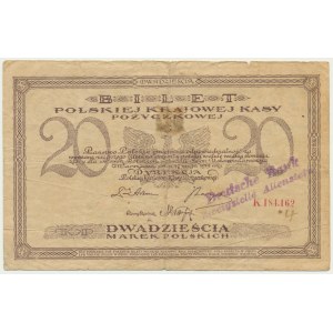 20 marks 1919 - K - rare series with comma