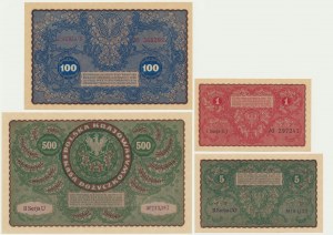 Súprava, 1-500 značiek 1919