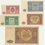Zestaw, 1-1.000 złotych 1946 (5 szt.)