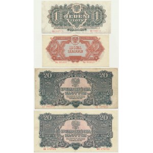 Set, 1-20 oro 1944 (4 pz.)