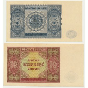 Set, 5-10 or 1946 (2 pièces)