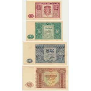 Set, 1-10 oro 1946 (4 pezzi)