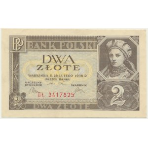 2 zloté 1936 - DŁ -.