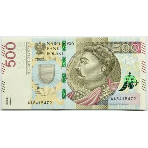 500 złotych 2016 - AA -