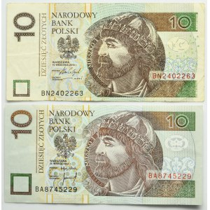 10 złotych 1994-2016 (2 szt.)