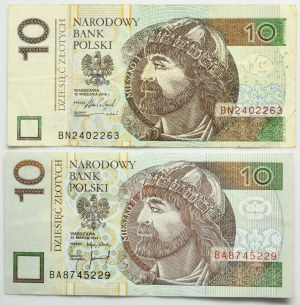 10 złotych 1994-2016 (2 szt.)