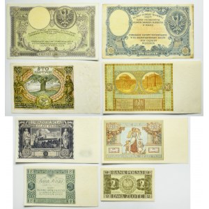 Set, 2-500 gold 1919-1936 (8 pieces).