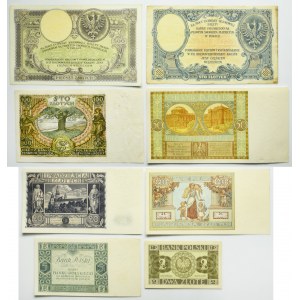 Sada, 2-500 zlatých 1919-1936 (8 ks)