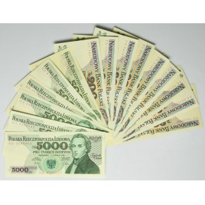 Súprava, 200-5 000 GBP 1982-88 (15 kusov)