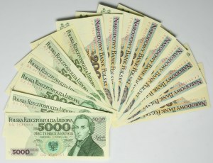 Zestaw, 200-5.000 złotych 1982-88 (15 szt.)