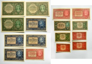 Sada, 1-500 marek 1919 (16 kusů)