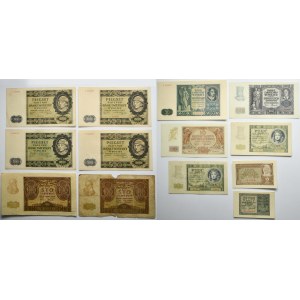 Satz, 1-500 Gold 1940-41 (12 Stk.)