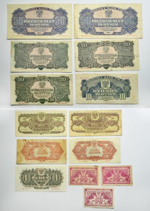 Sada, 50 centov - 50 zlatých 1944 (14 ks)