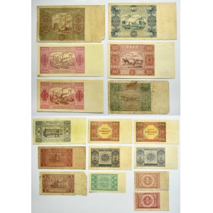 Zestaw, 1-1.000 złotych 1946-48 (16 szt.)