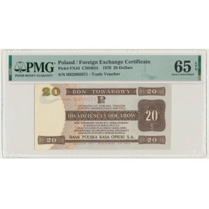 Pewex, 20 dolarů 1979 - HH - PMG 65 EPQ