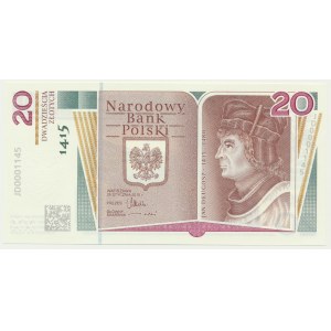 20 złotych 2015 - 600. Rocznica urodzin Jana Długosza -