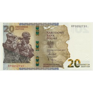 20 PLN 2022 - Protecting the Polish Eastern Border -.