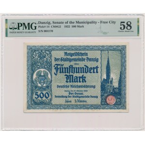 Gdaňsk, 500 marek 1922 - PMG 58