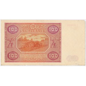 100 złotych 1946 - P - duża litera