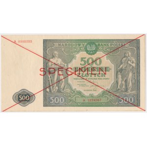 500 złotych 1946 - SPECIMEN - A