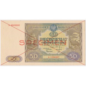 50 złotych 1946 - SPECIMEN - A