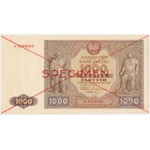 1.000 złotych 1946 - SPECIMEN - B