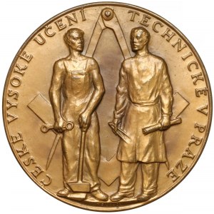 Czechoslovakia, Medal, Czech Technical University in Prague 1957 (Fischer)