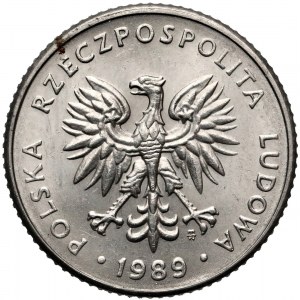 Próba NIKIEL 10 złotych 1989 - stempel zwykły