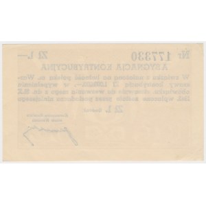 Asygnacja Kontrybucyjna 1 złoty 1942