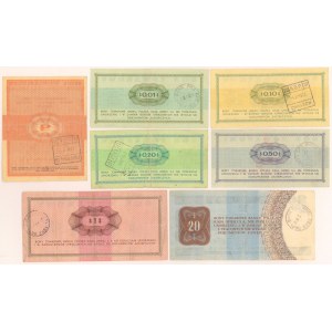 PEWEX od 1 centa do 20 dolarów 1960-1979 (7szt)