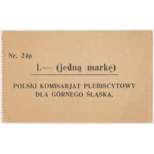Górny Śląsk, Plebiscyt 1 mk