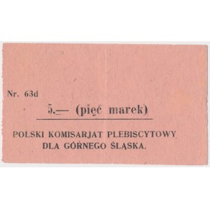 Górny Śląsk, Plebiscyt 5 mk