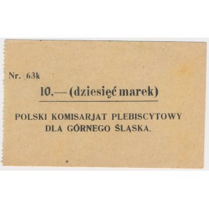 Górny Śląsk, Plebiscyt 10 mk