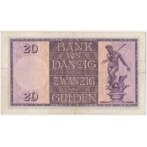 Gdańsk, 20 guldenów 1932 - C/A