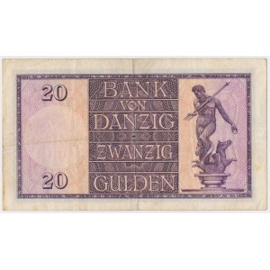Gdańsk, 20 guldenów 1932 - C/B