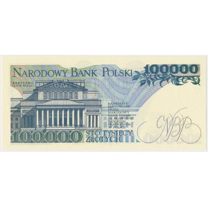 100.000 złotych 1990 - niski numer - AN 0000605