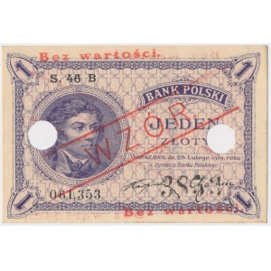 1 złoty 1919 - WZÓR - S.46 B