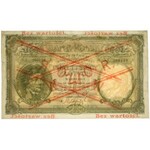 5.000 złotych 1919 - WZÓR - niski nadruk, bez perforacji