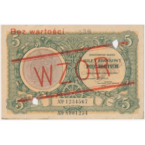 5 złotych 1925 Konstytucja - WZÓR - Nr 139