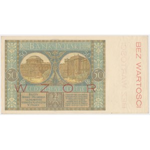 50 złotych 1925 - WZÓR - Ser.A - bez perforacji
