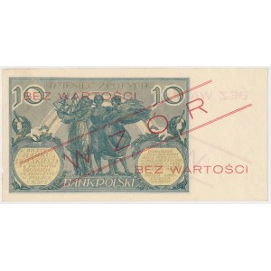 10 złotych 1926 - WZÓR - daty w znaku wodnym - Ser.V