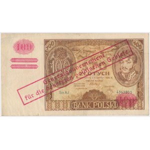 100 złotych 1932 z ORYGINALNYM przedrukiem GG