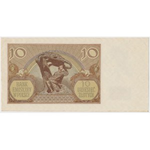 10 złotych 1940 - bez serii i numeru, ze stemplem WERTLOS